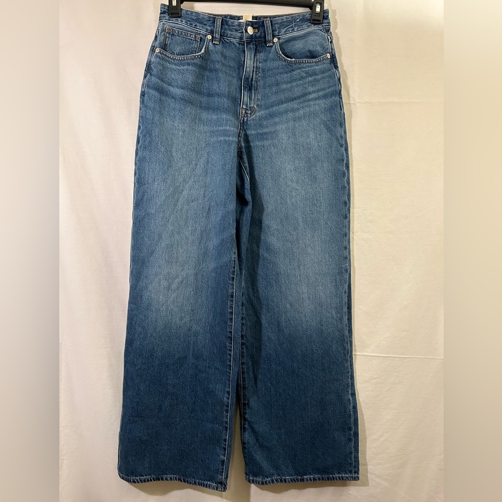 Madewell Women's Superwide Leg Jeans - Medium Blue Denim